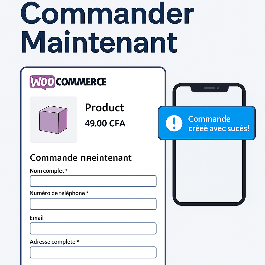 Plugin WooCommerce Commander Maintenant