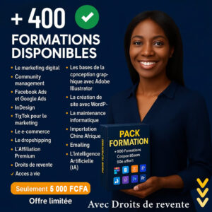 Pack Business Digital 400+ Formations – Lancez Votre Business en Ligne